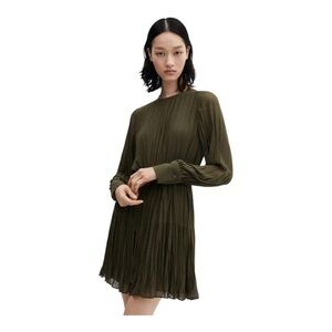 Mango Pleated short dress